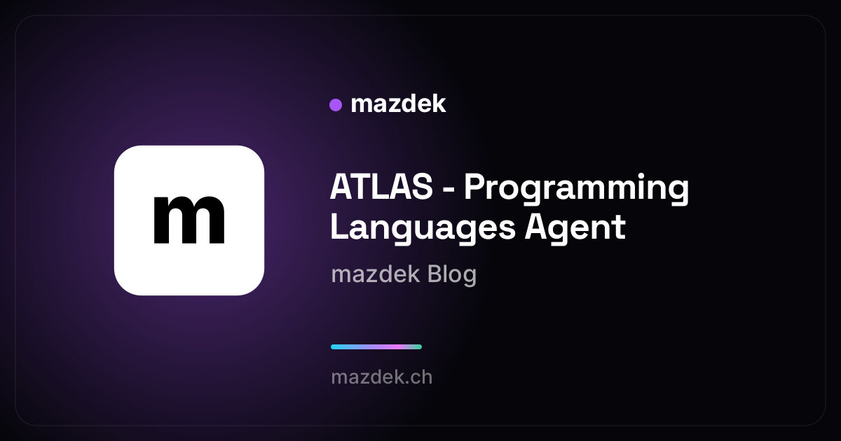 Programming Program Atlas Test ATLAS - Programming Languages Agent | mazdek Blog