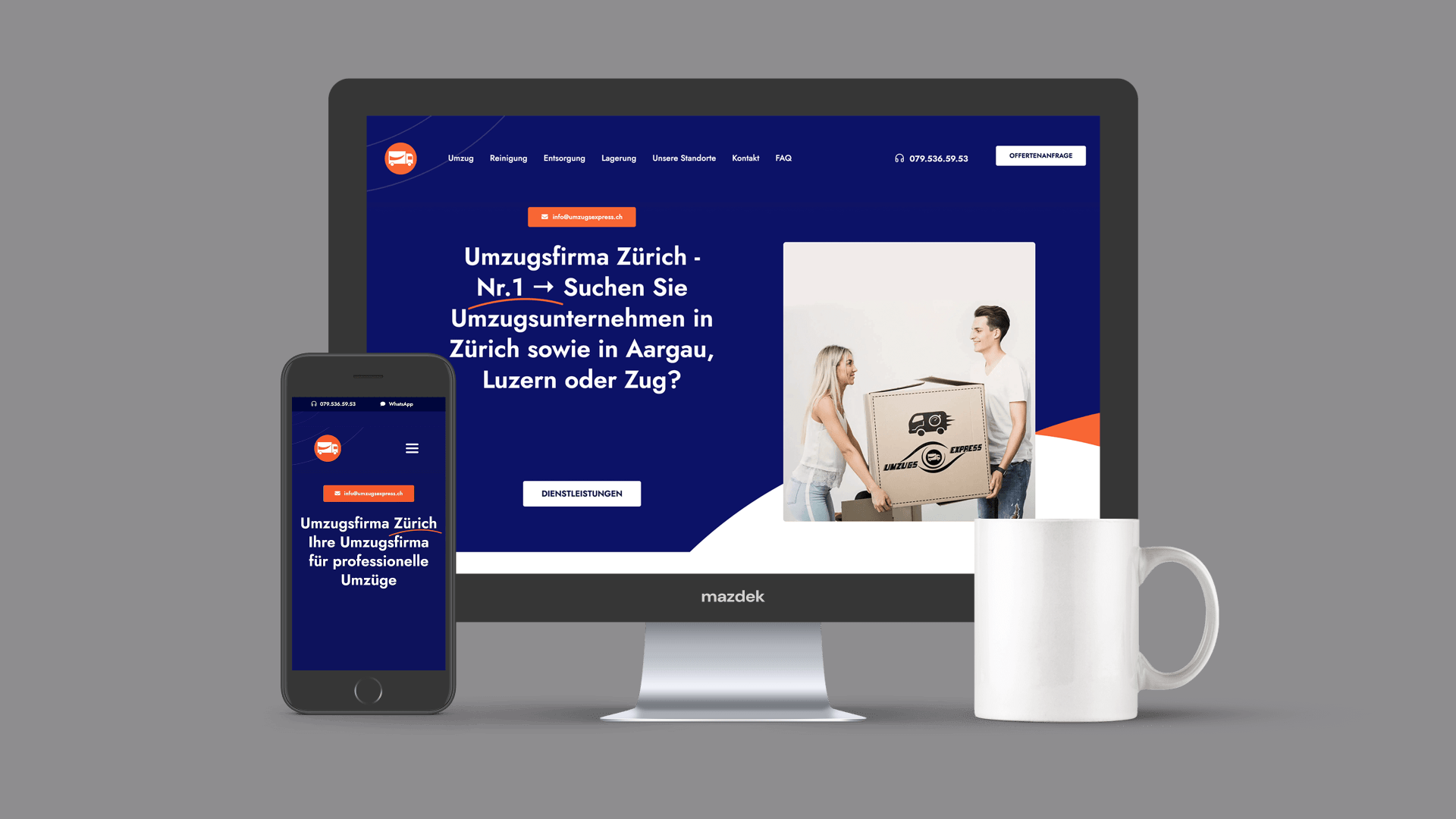 UmzugsExpress.ch Webentwicklung