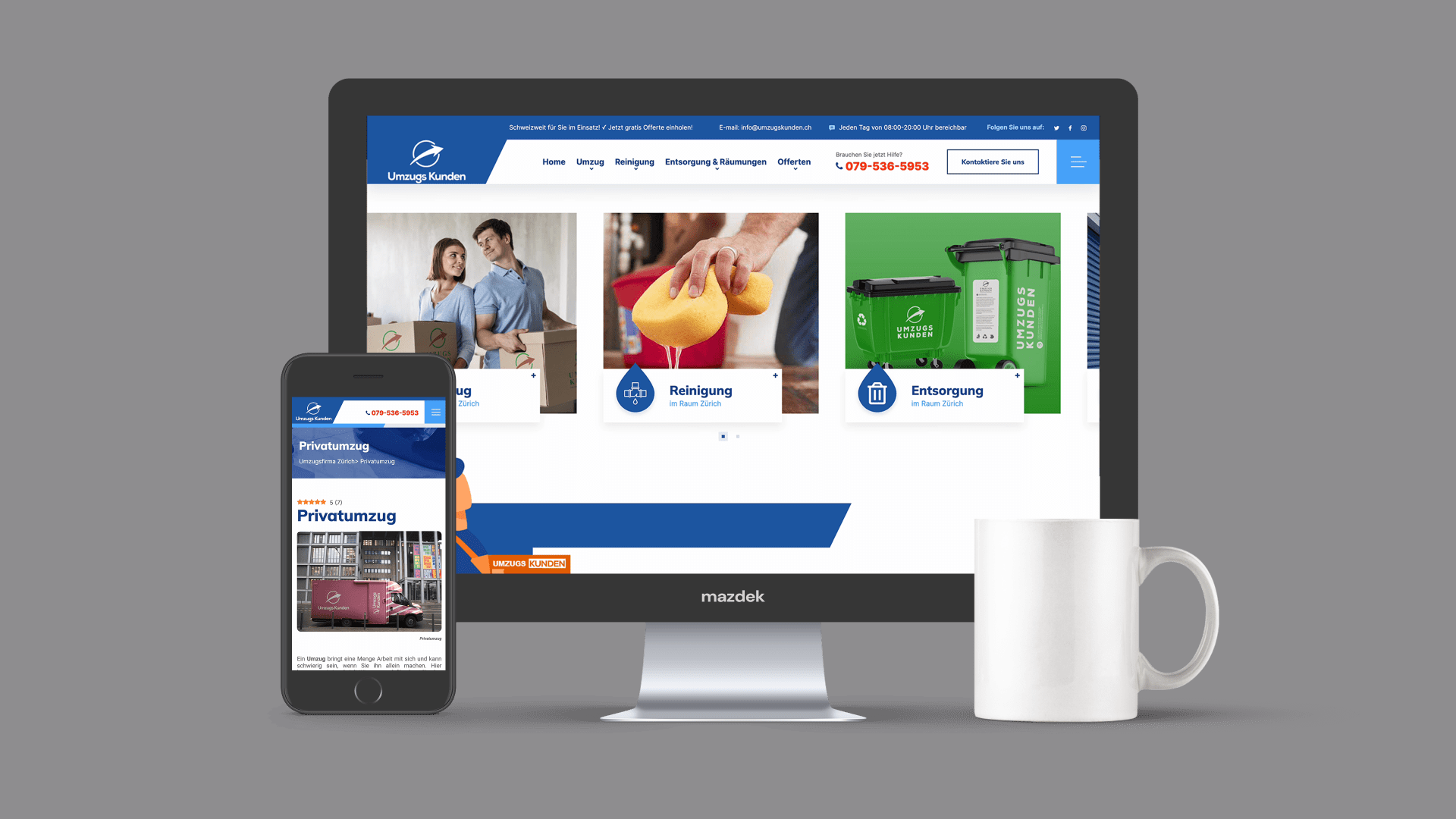 UmzugsKunden.ch UI/UX Design